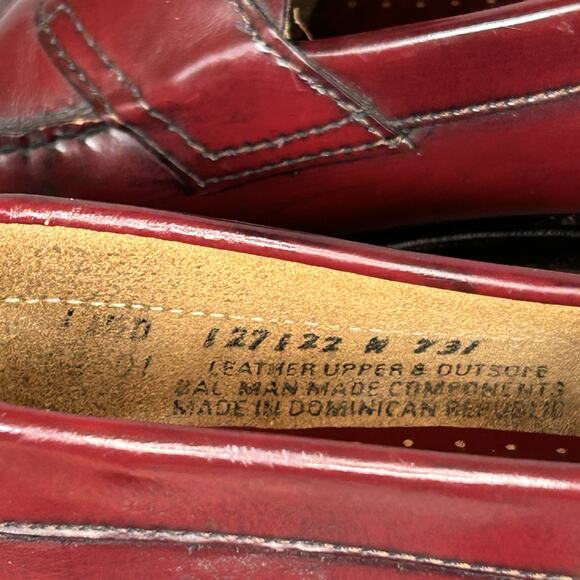 G.H. BASS & CO. Penny Loafers Men 11.5 Cordovan Made in USA Daniel Forbes Co. - Picture 11 of 14
